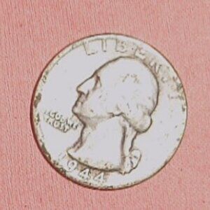 1943D 90% SILVER COIN QUARTER-